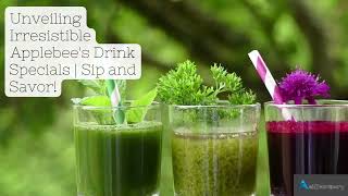 Unveiling Irresistible Applebee's Drink Specials | Sip and Savor