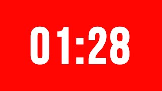 1 Minute 28 Second Timer With Alarm Without Music