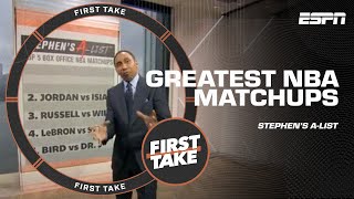 Stephen's A-list GREATEST NBA MATCHUPS: Bird vs. Magic + Jordan vs. Isiah 🙌🏀 | F