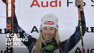 Mikaela Shiffrin sets World Cup skiing record