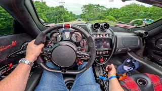 What It's Like To Drive A Pagani Huayra Roadster BC (POV)