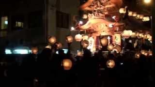 遠州中泉 府八幡宮祭典2013 2日目 その4　馬鹿囃子をやる屋台