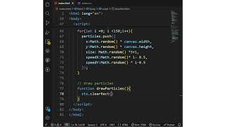 Galaxy Background Animation using HTML &CSS and javaScript
