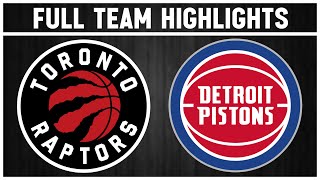 Toronto Raptors vs Detroit Pistons | November 25, 2024