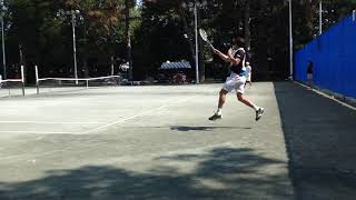 Tennis moves by Michael Shabaz. Coach Kevin Rubink