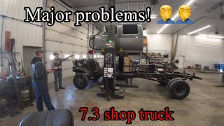 We pull the OBS Ford F Superduty shop truck in for paint and run into major problems 🤦‍♂️🤦‍♂️