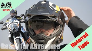 Touratech Aventuro Rambler Test | Adventure Helm mit Sonnenblende