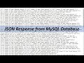 How to Get JSON Response from MySQL Database using PHP