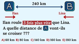 A quelle distance de A vont-ils se croiser ?