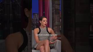 Aubrey Plaza attempts small talk on Letterman πππ #shorts #aubreyplaza #funny
