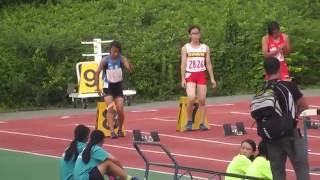 2016京都中学秋季　女子100mH決勝