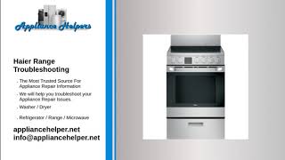 Haier Range Troubleshooting
