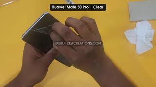 Huawei Mate 50 Pro | Hydrogel Screen Protector | installation instructions | rizkaCreations.com