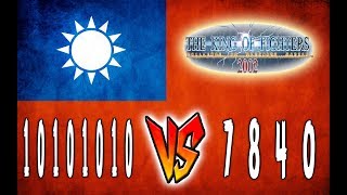 KOF2002 // GGPO Replay // [TW]10101010 (Taiwan) vs 7840 (Taiwan)