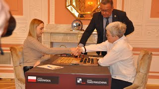 Sadowska - Tansykkuzhina. World Draughts Championship 2021. Round 7