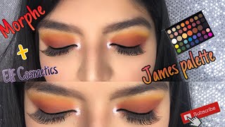 Yellow & Orange smoke eye 🍁 GRWM Amarillo  Anaranjado maquillaje James Charles p