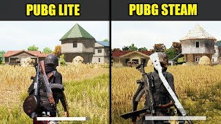 PUBG Lite vs PUBG STEAM (Graphics \u0026 FPS Comparison)