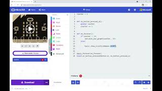 Creating a counter in makecode Python