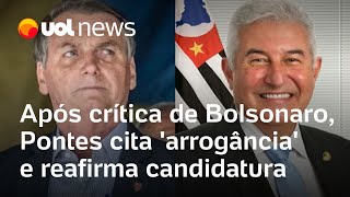 Bolsonaro x Marcos Pontes: Ex-ministro cita arrogância e reforça candidatura no Senado após críticas