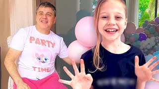 Dad try to help Nastya become self confident. Useful story for kids