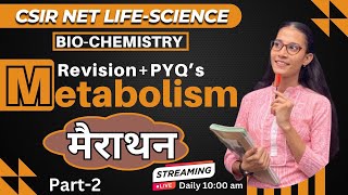 Metabolism Part-2 | Biochemistry | Revision series | CSIR NET LIFESCIENCE #apnasapnajrf