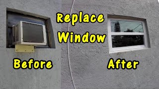 How to Replace a Window on a Cinder Block Mason or Brick Wall