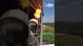Flame Thrower vs Wasp ( Bad Idea ) #Shorts