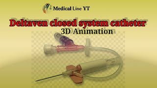 Smiths medical deltaven closed system catheter #medical 3d animation #shorts