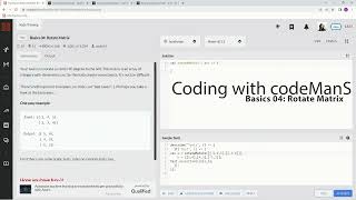 Codewars 7 kyu Basics 04: Rotate Matrix Javascript