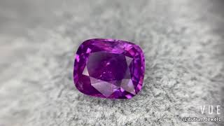 Burmese Unheated Pink Purple Sapphire Cushion 4.97CT G394 Cushion Cut Pink Purple Gems Rare Gemstone