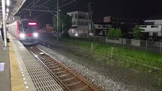 東武70000系15F回送　南栗橋駅　到着～出発