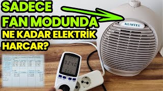 Fanlı Isıtıcı Sadece Fan Modunda Ne Kadar Elektrik Harcar? | Kumtel Fanlı Isıtıcı Elektrik Tüketimi