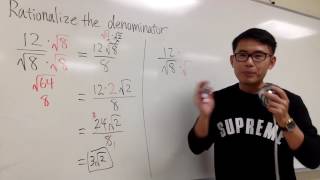 Q14 Rationalize the denominator with square root