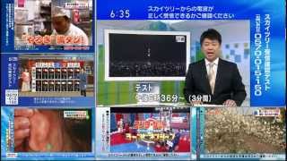 東京スカイツリー受信確認テスト3倍速(在京キー6局同時視聴_20130305_1835)