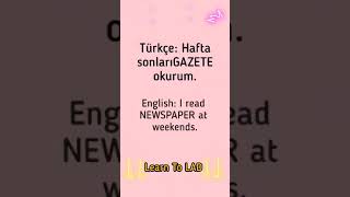 Gazete|Newspaper #shorts #turkishlanguage #english #gazete #newspaper