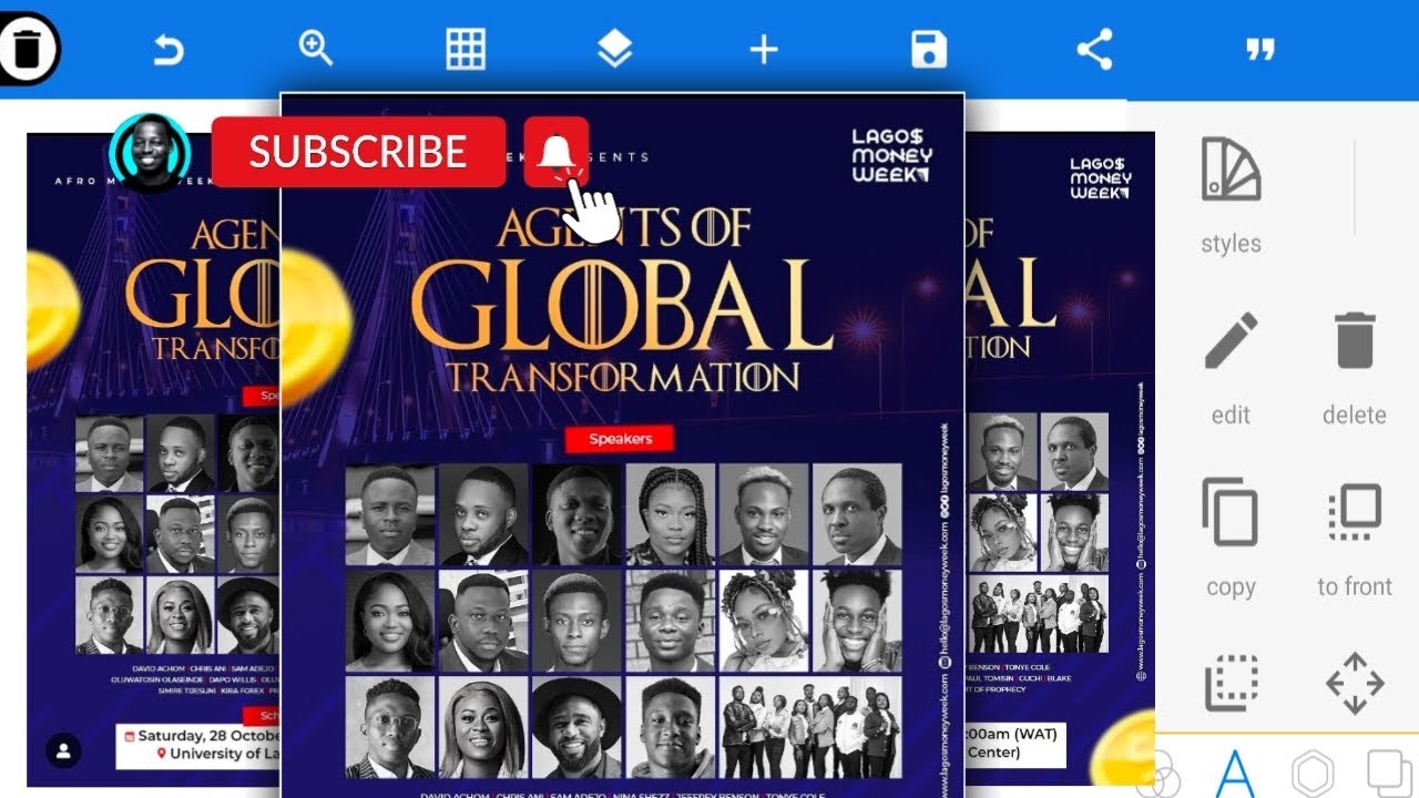 A4 Flyer Design In Pixellab Pixellab Tutorial Youtube