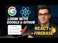 OAuth Login with Google & GitHub using Firebase in React  Step-by-Step Tutorial