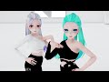 【mmd original motion dl collab】 • red velvet • 【naughty】 • miku u0026 haku