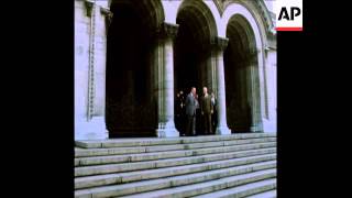 LIB 24-7-73 FRENCH PM MESSMER VISITS SOFIA'S NEVSKY CATHEDRAL