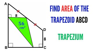 Can you find area of the Trapezoid ABCD? | (Trapezium) | #math #maths | #geometry