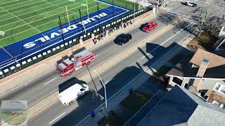 Fairhaven High School Football Team - MIAA Super Bowl Div 6 2023 - Sendoff Parade