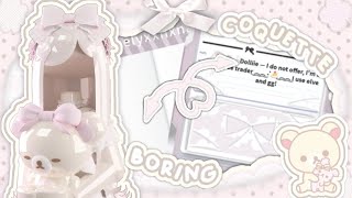 ⋆꩜。How to make a COQUETTE/CUTE profile in adopt me! 𐔌՞ ܸ.ˬ.ܸ՞𐦯 Tips, speed design, doc with symbols!