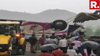 Bus Tragedy Banaskantha, Gujarat: 21 Dead As Bus Overturns