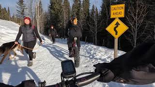 Winter Fat Biking from Fullerton to Station Flats, Kananaskis, AB. Jan 7 - 2023