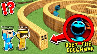 Encontramos la PUERTA EN ESPIRAL de DOEY THE DOUGHMAN en Minecraft 🚪😨 | 2 Noobs vs POPPY PLAYTIME 4