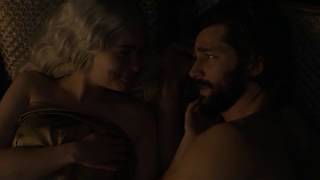 Daenerys Targaryen & Daario Naharis romantic moment (game of thrones)