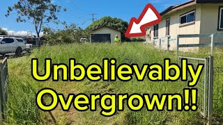 When The Grass Takes Over Part I | Overgrown Yard Transformation #asmr #mowinggr