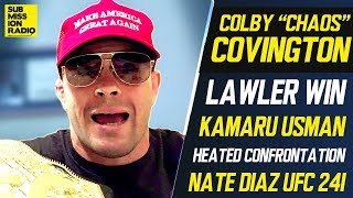 Colby Covington Takes Kamaru Usman Trash Talk to Another Level, Recaps Robbie Lawler Win