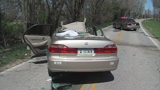 One person airlifted after northern Vigo County crash
