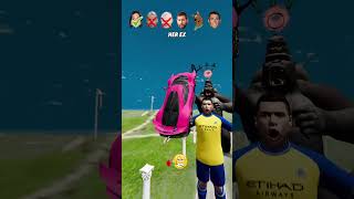 Help Ronaldo Get My Crush Attention In A Car Jump Challenge 😭🚘⚽ Beamng.Drive #shorts